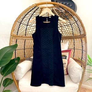 Eyelet Lace Panel Sheath Dress